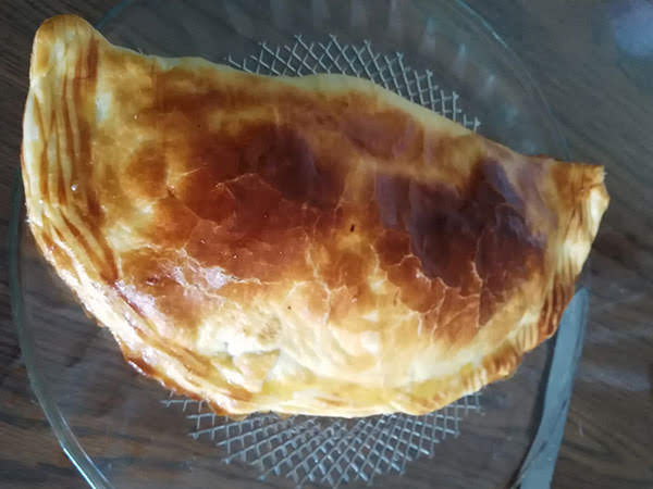 Photo réelle de la recette Feuilleté au jambon et champignons