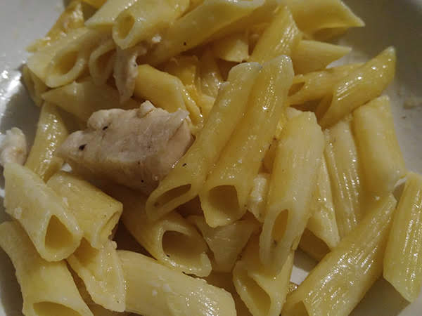 Photo réelle de la recette Gratin de pâtes au poulet