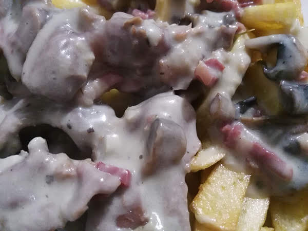 Photo réelle de la recette Gésiers de poulet à la crème