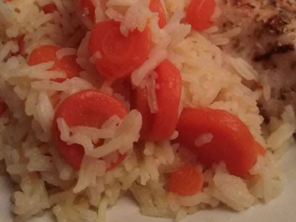 Photo réelle de la recette Riz aux carottes caramélisées