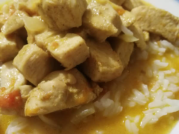 Photo réelle de la recette Curry de poulet au lait de coco