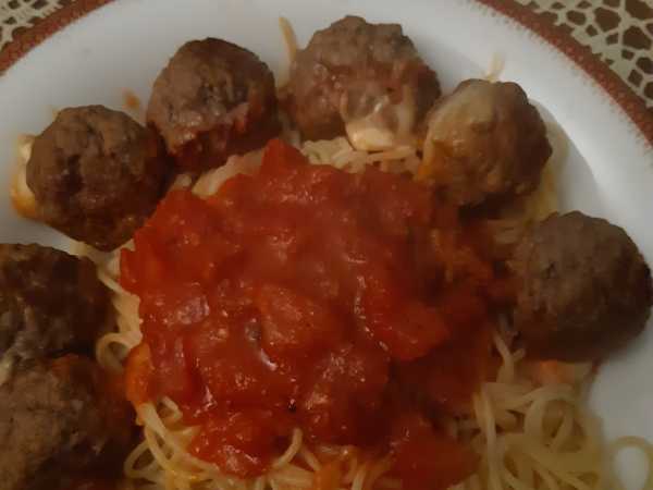 Photo réelle de la recette Boulettes à la mozzarella