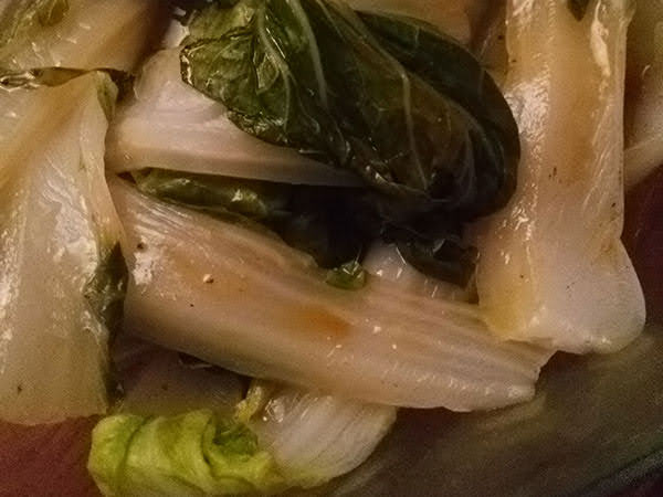 Photo réelle de la recette Pak choi en sauce