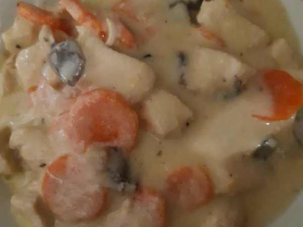 Photo réelle de la recette Blanquette de poulet