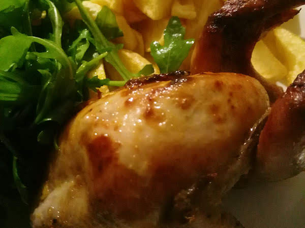 Photo réelle de la recette Cailles à la moutarde et au miel