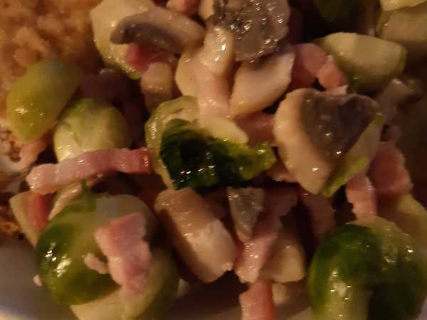 Photo réelle de la recette Poêlée de choux de Bruxelles