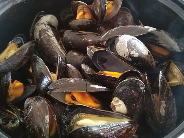 Photo réelle de la recette Moules marinières