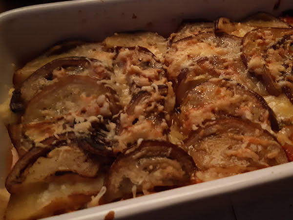 Photo réelle de la recette Gratin d’aubergines