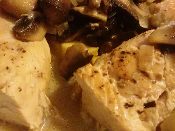 Photo réelle de la recette Suprême de poulet aux champignons