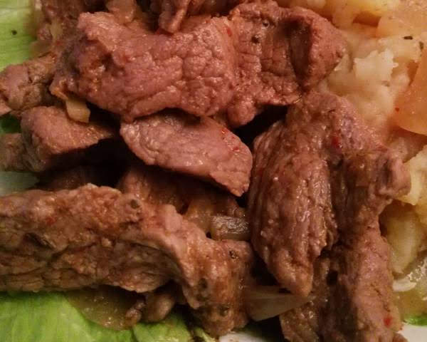 Photo réelle de la recette Bœuf sauté au piment d’Espelette