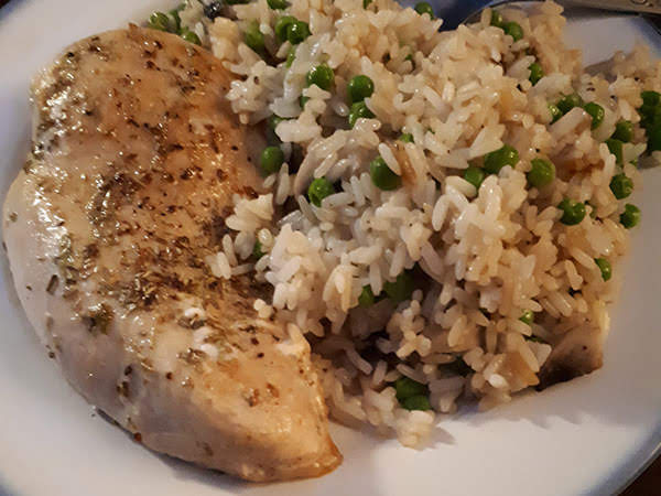 Photo réelle de la recette Escalopes de poulet au romarin