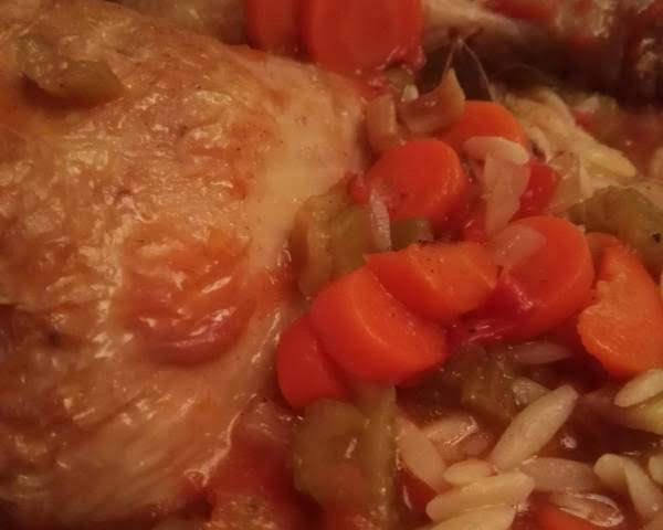 Photo réelle de la recette Ragoût de poulet à la grecque