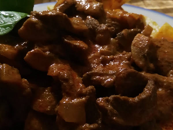 Photo réelle de la recette Bœuf Strogonoff