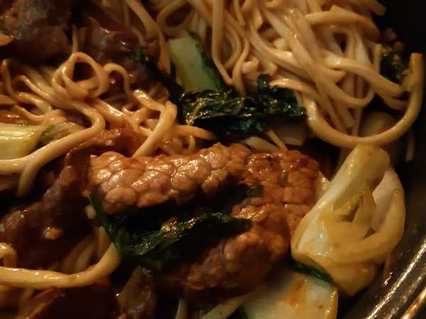 Photo réelle de la recette Sauté de bœuf au pak choi