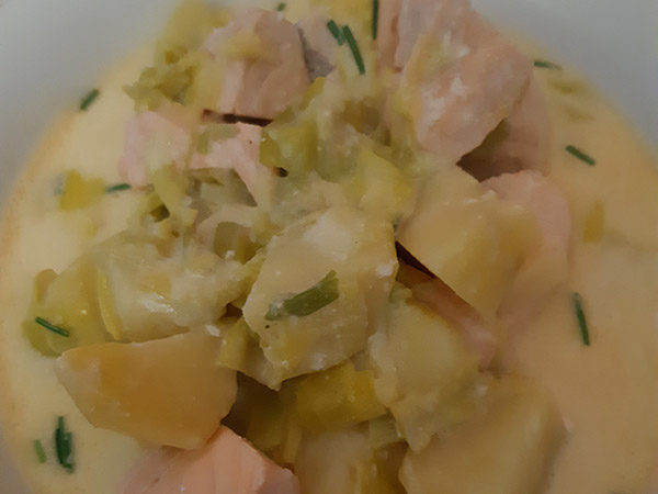 Photo réelle de la recette Blanquette de saumon