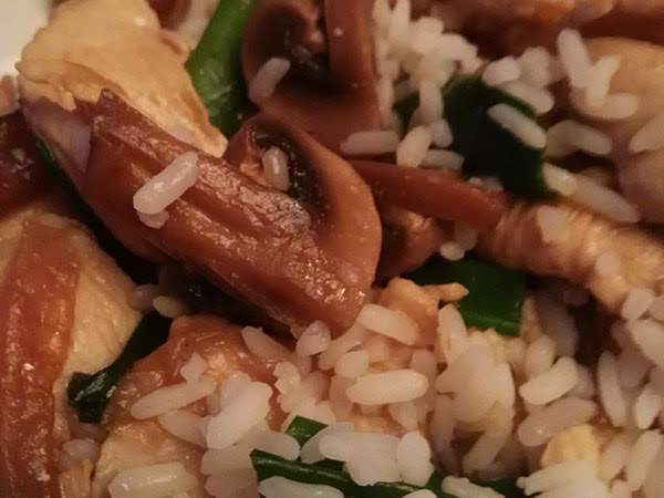 Photo réelle de la recette Poulet aux champignons (mode chinoise)