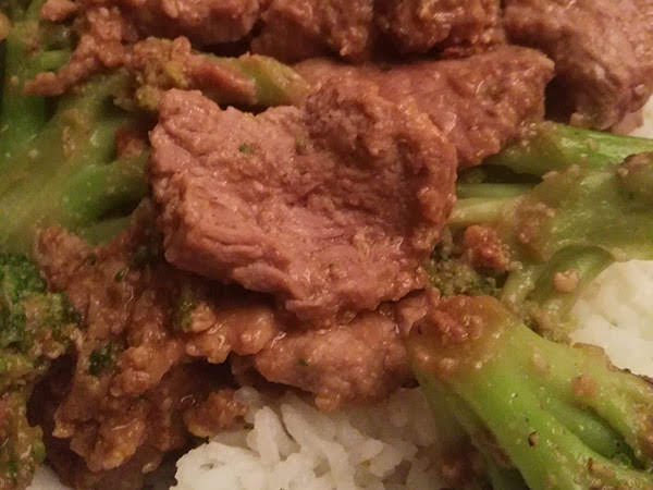 Photo réelle de la recette Bœuf aux brocolis