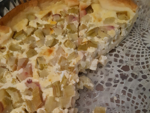 Photo réelle de la recette Tarte à la rhubarbe