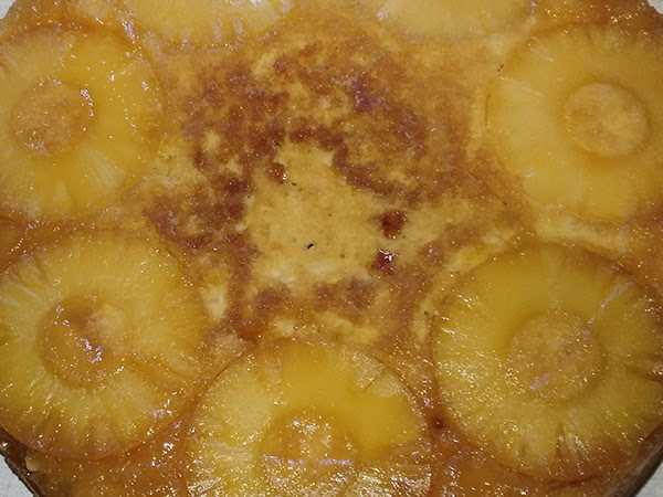 Photo réelle de la recette Gâteau (renversé) à l’ananas