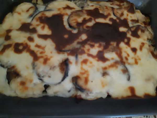 Photo réelle de la recette Moussaka