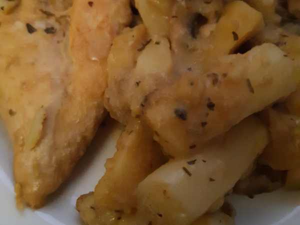 Photo réelle de la recette Poulet à la crème et à l’estragon